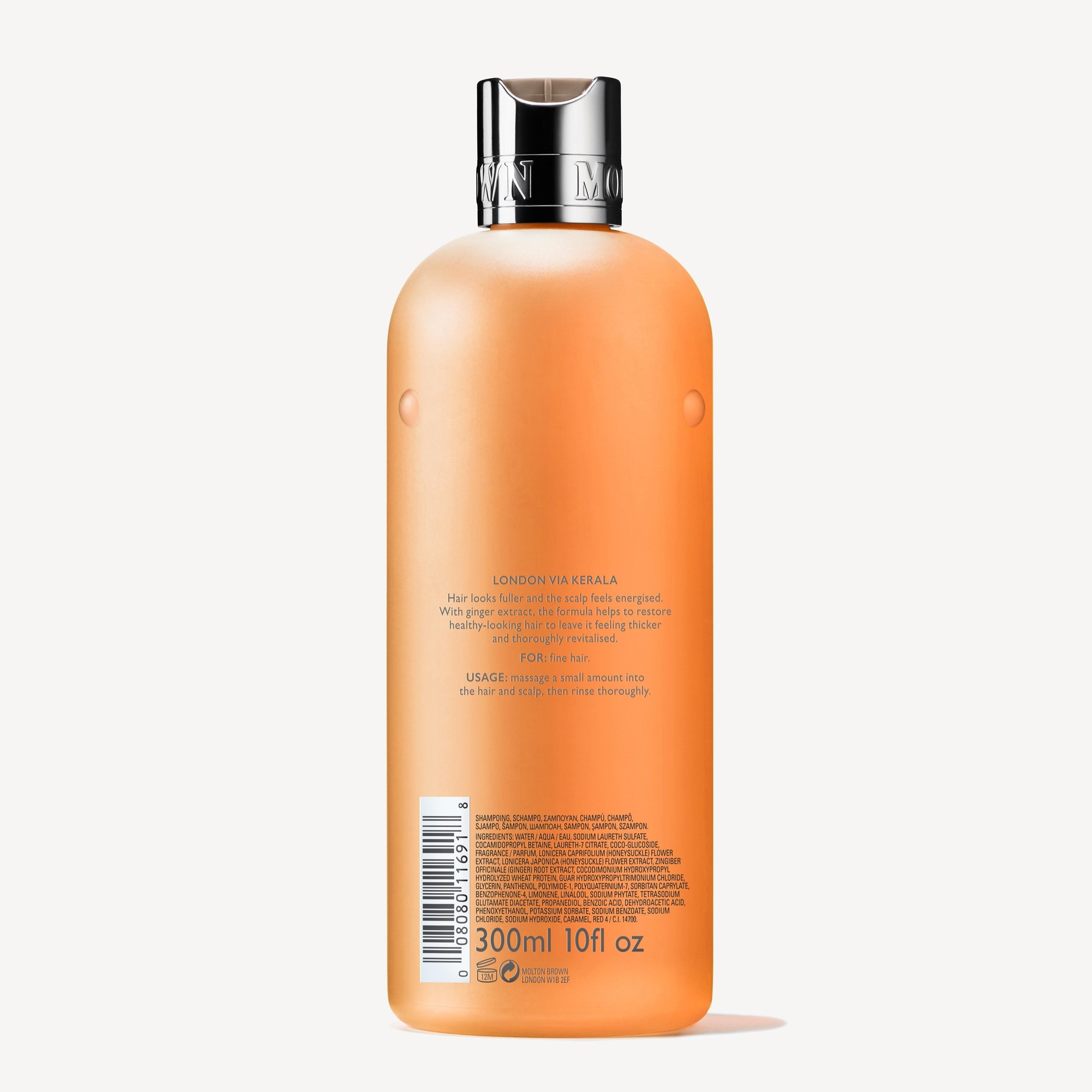 Shampoo rafforzante con estratto di zenzero