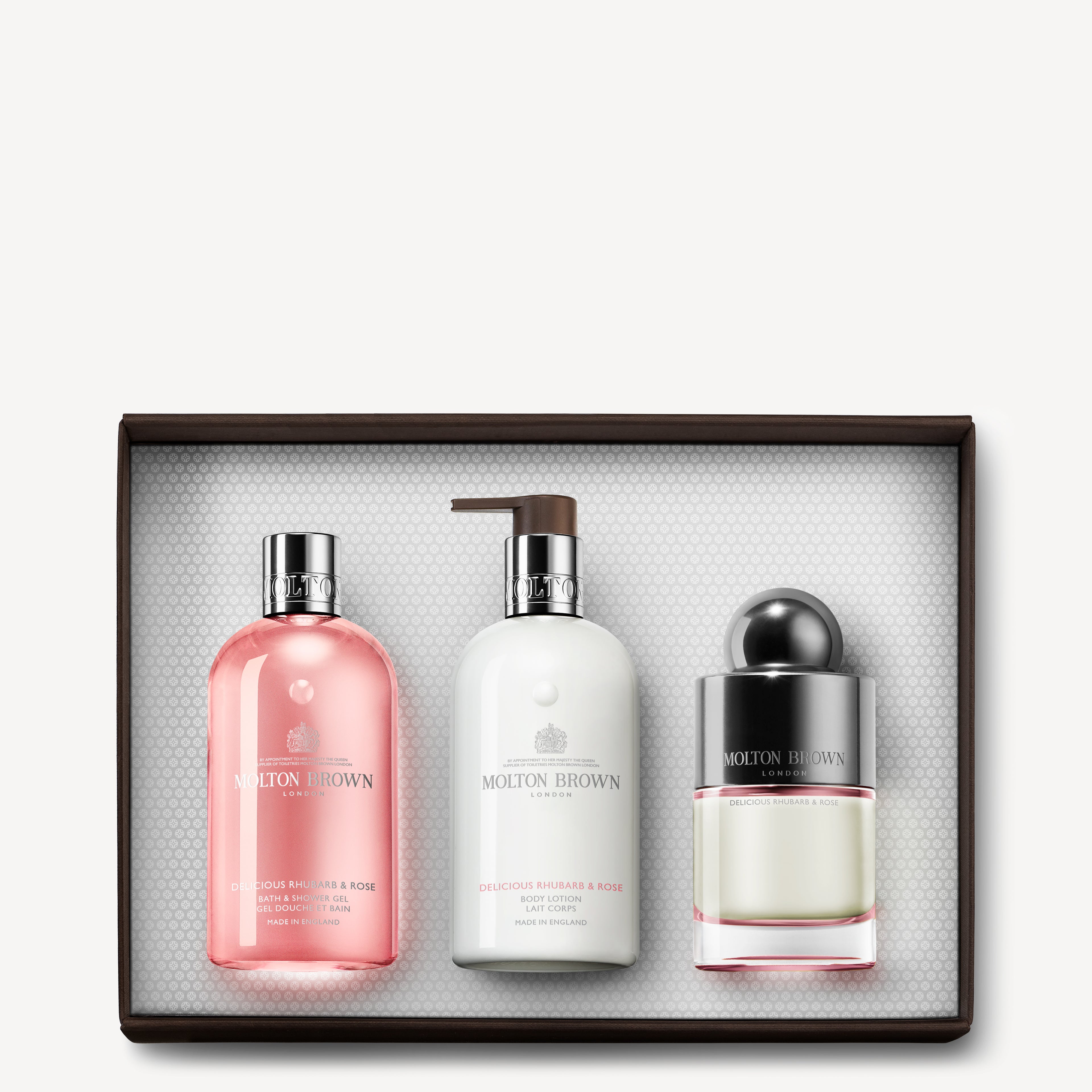 Delicious Rhubarb & Rose Fragrance Gift Set