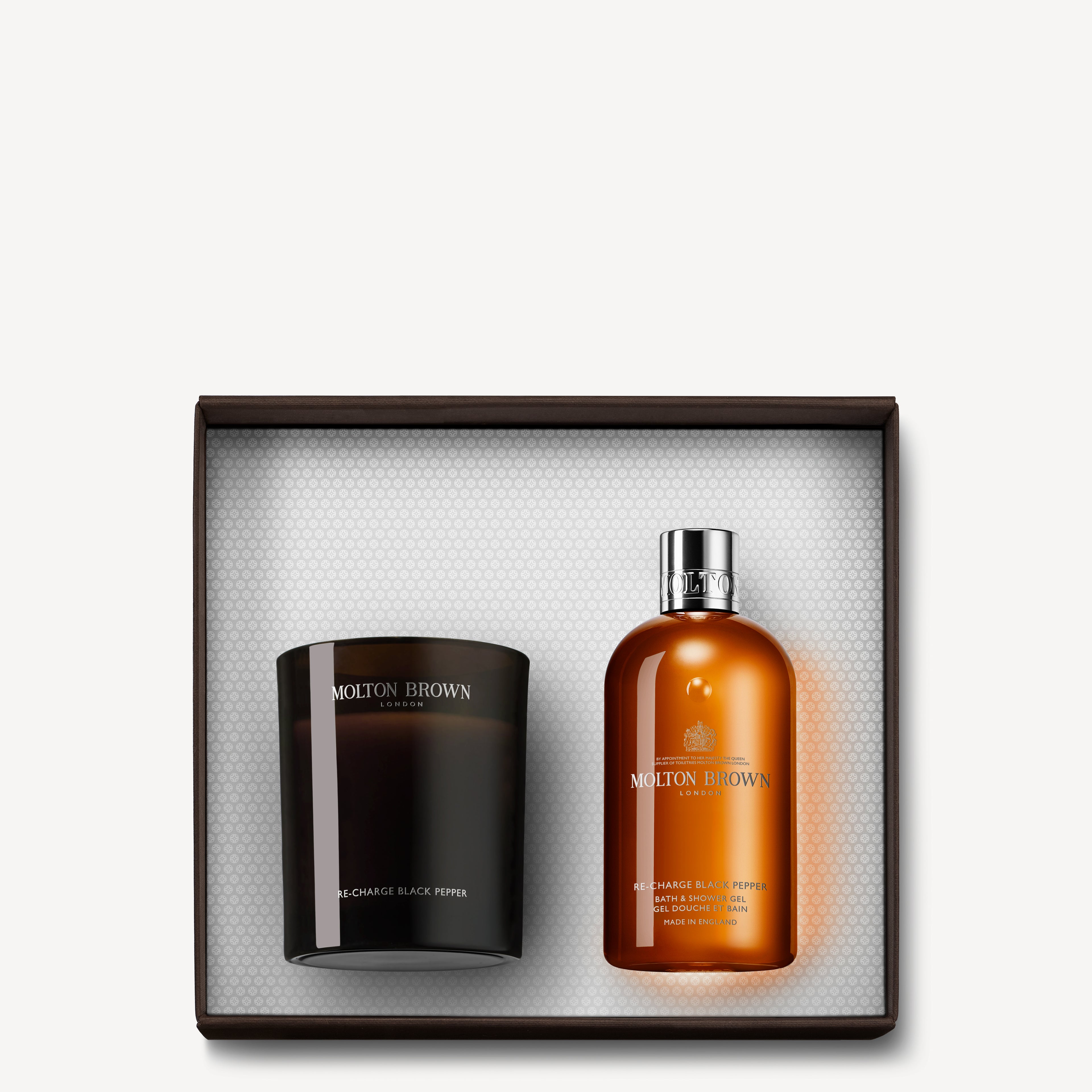 Re-charge Black Pepper Gel Doccia & Candela Gift Set