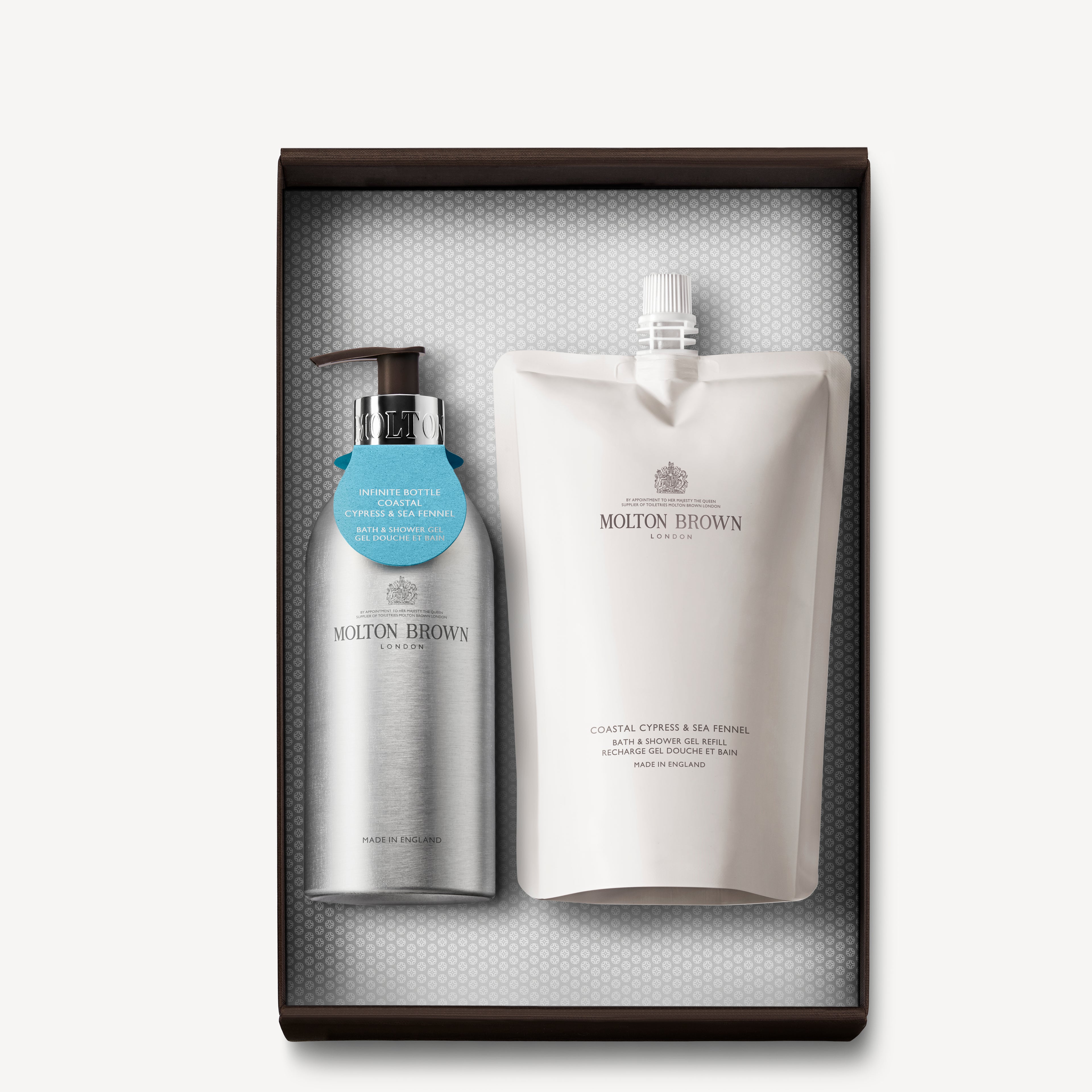 Coastal Cypress & Sea Fennel Infinite Bottle Body Care Gift Set